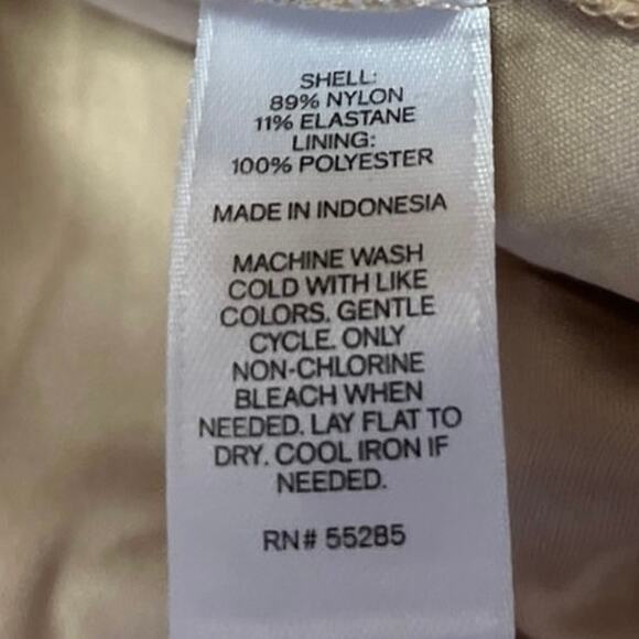 Express Cream Floral Lace Lined Sleeveless Crisscross Cami Camisole Tank Top M - Picture 5 of 5